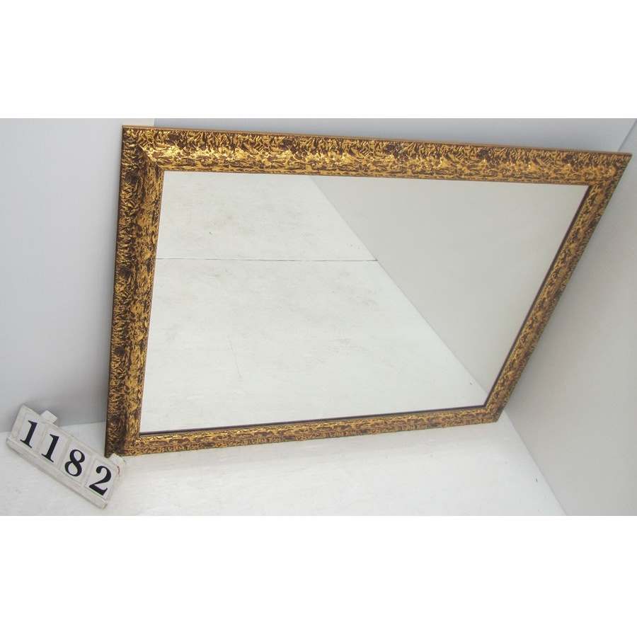 A1182  Golden frame mirror.