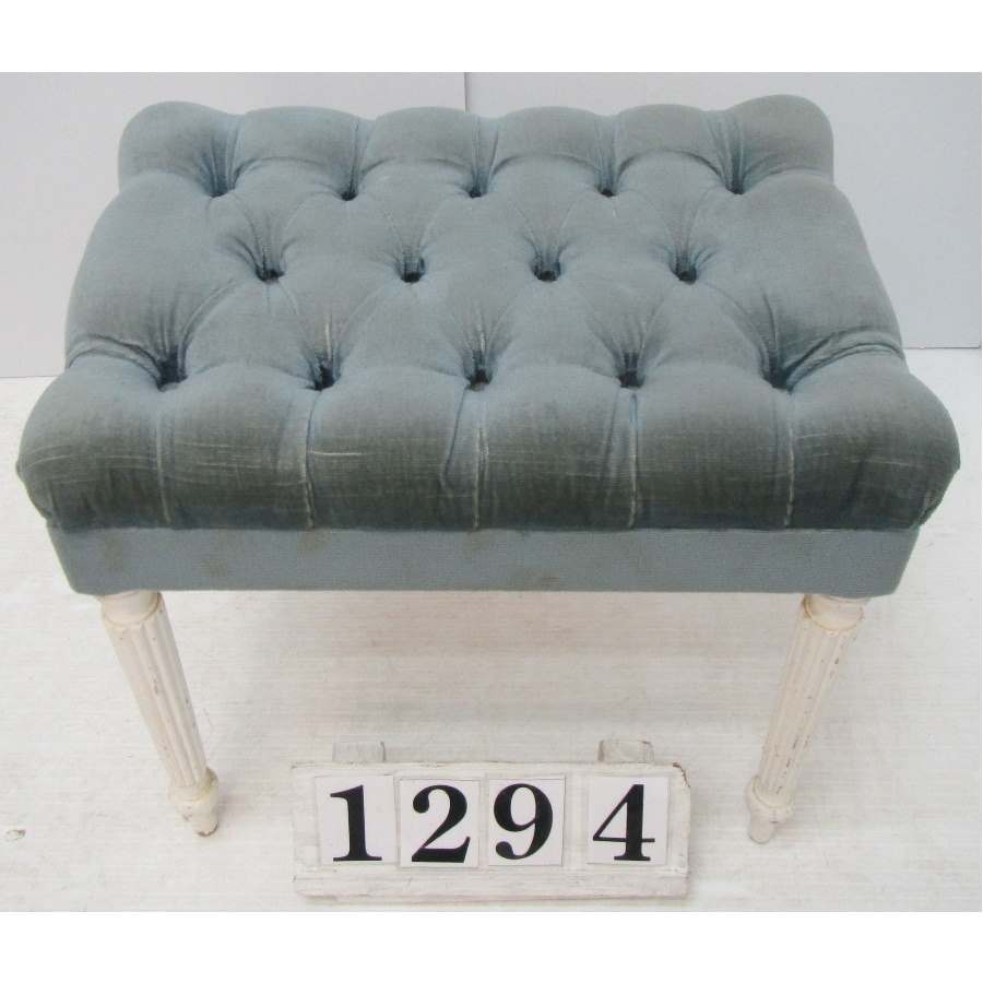 A1294  Buttoned seat stool.