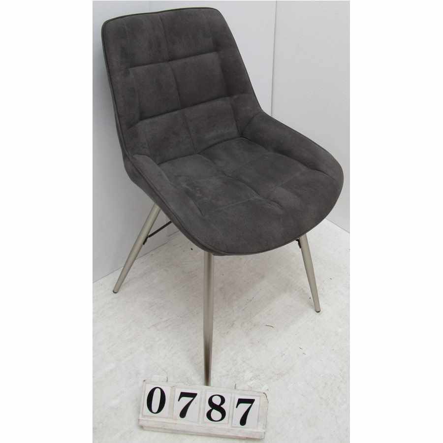 Grey chair, single.