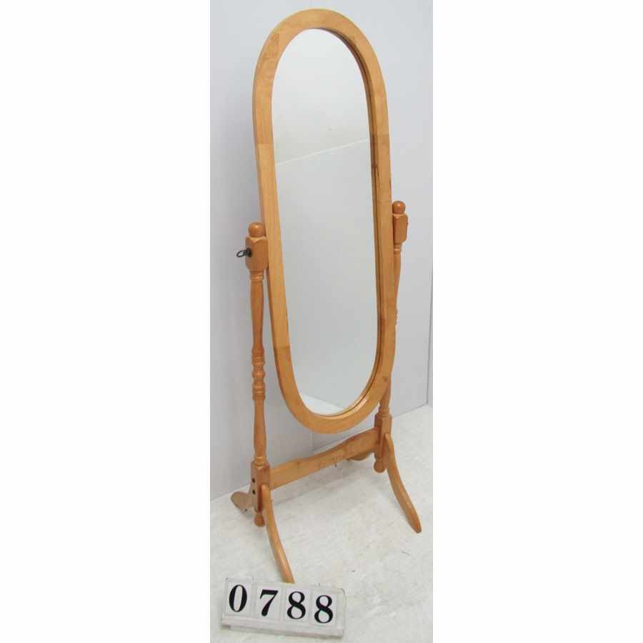A0788  Free standing mirror.
