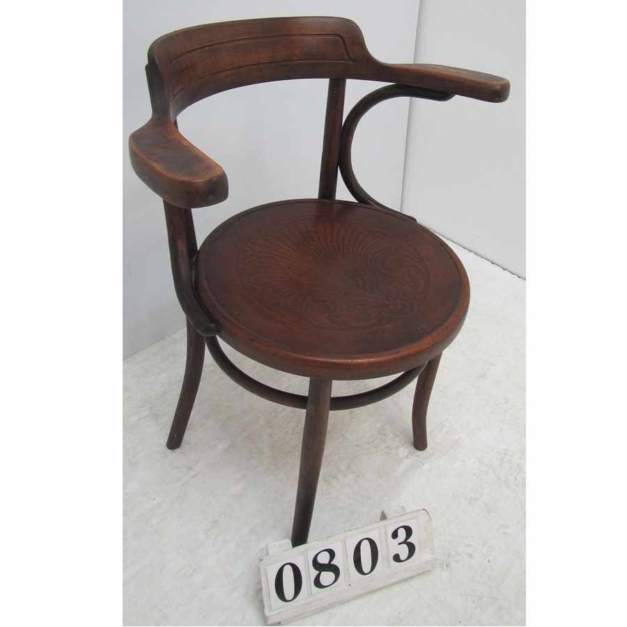 A0803  Round vintage chair, single.