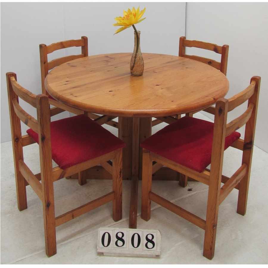 A0808  Budget table and 4 chairs.