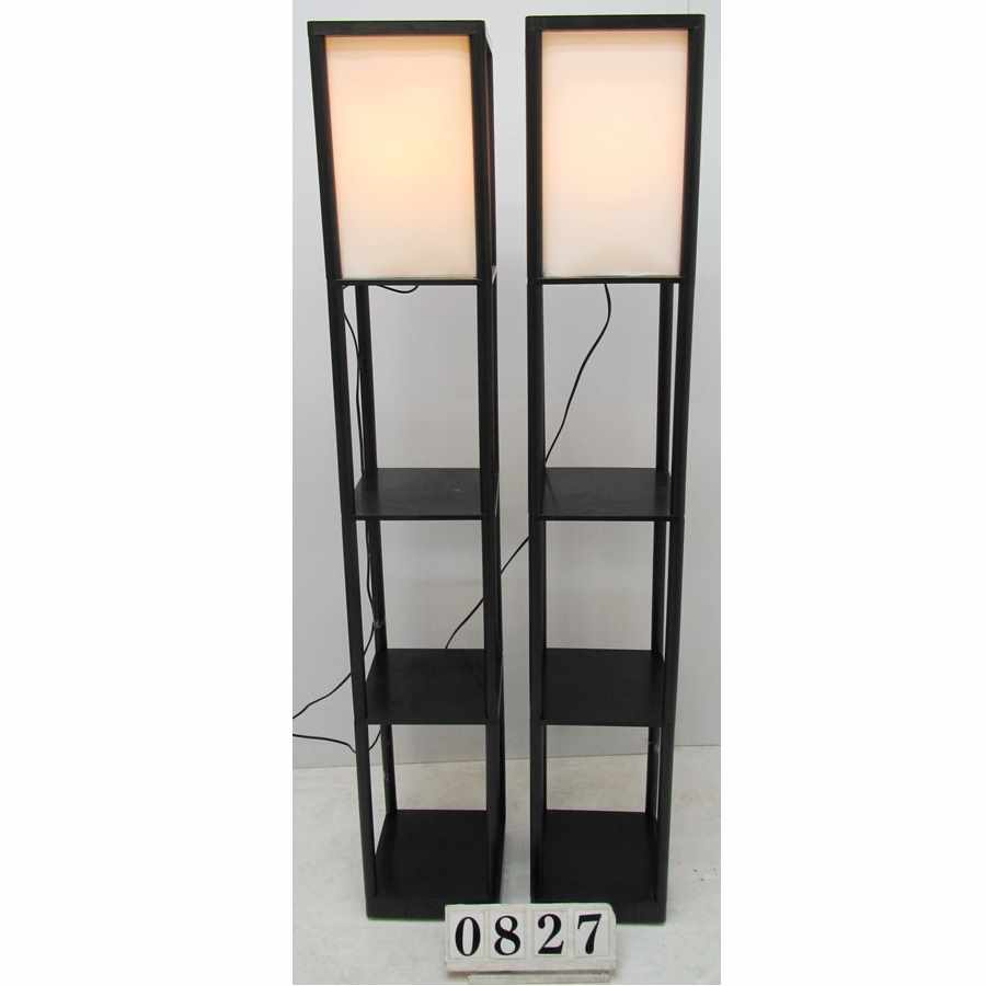 A0827  Pair of tall lamps.