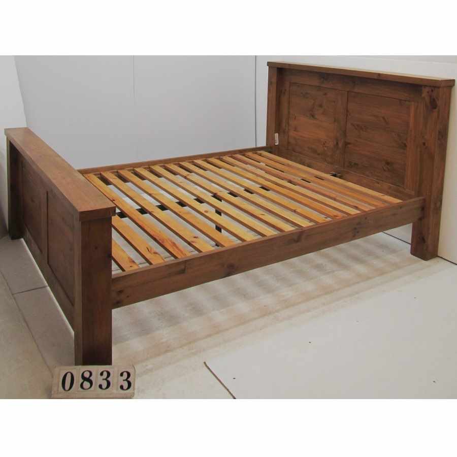 Ax0833  Solid kingsize 5ft bed frame.