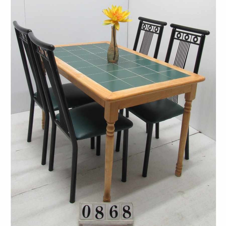 Budget table and 4 chairs.