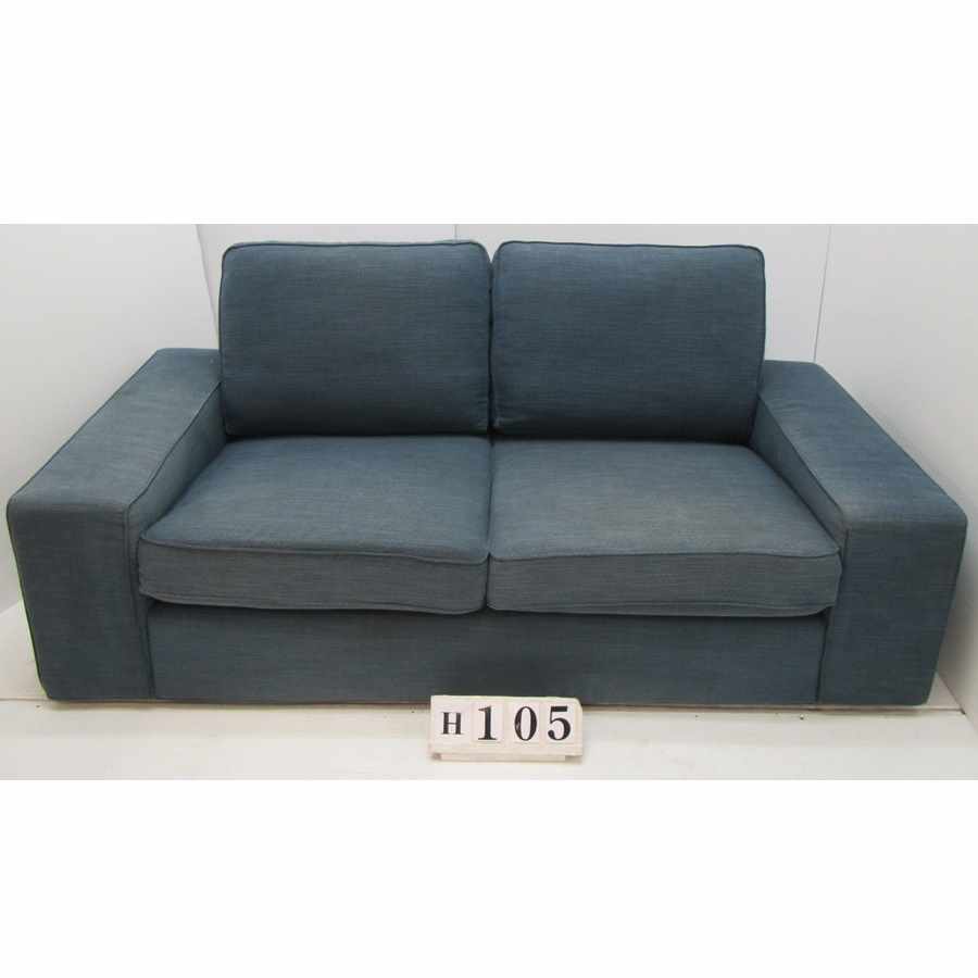 AH105  Teal blue sofa.