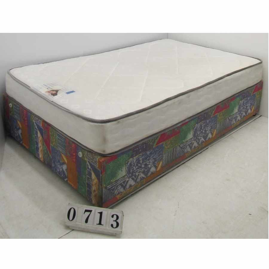 Av0713  Budget small double 4ft bed and mattress.