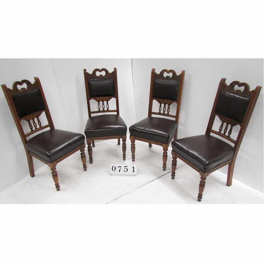 Set of four beautiful chairs.