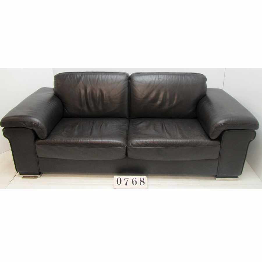 Very large budget leather two seater.