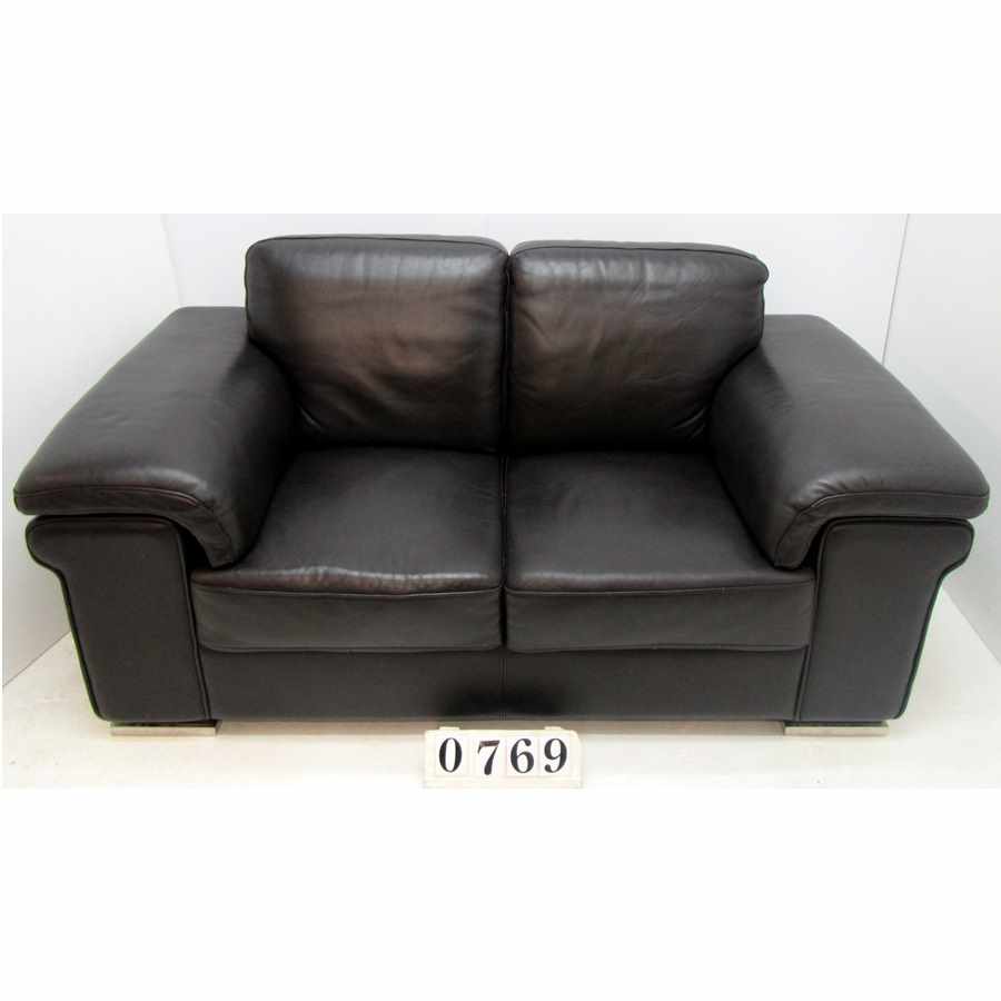 A0769  Beautiful leather two seater.