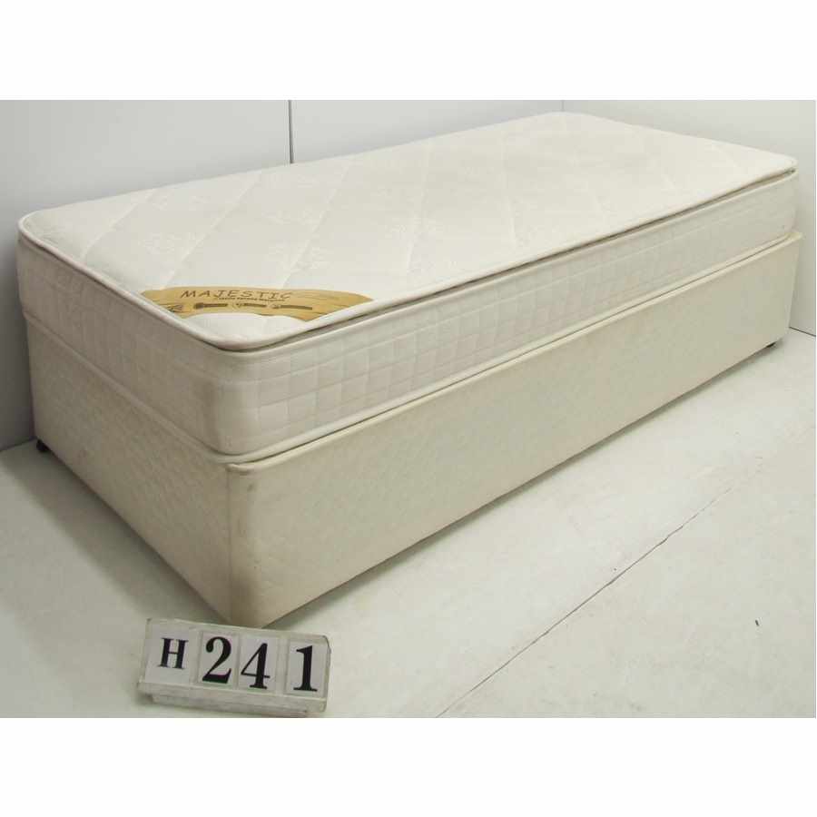 AuH241  Budget single bed and mattress set.