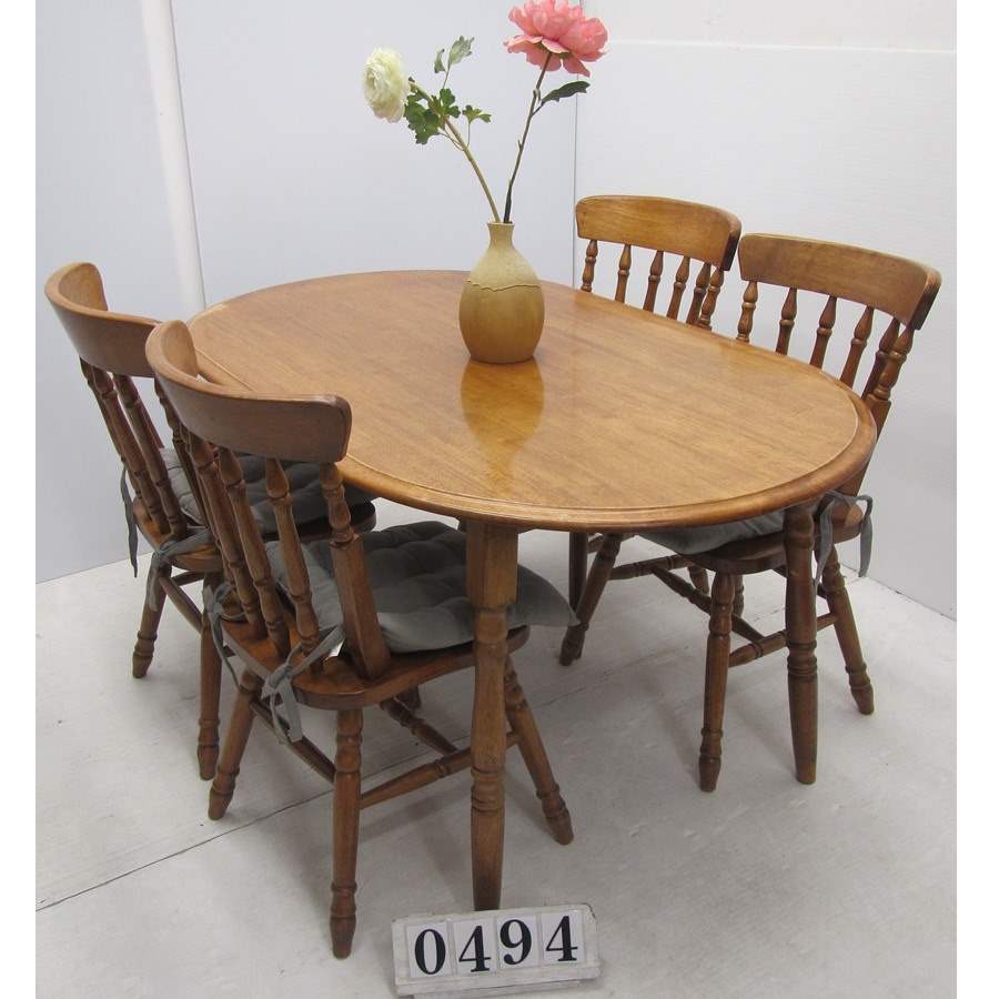 A0494  Table and 4 chairs.