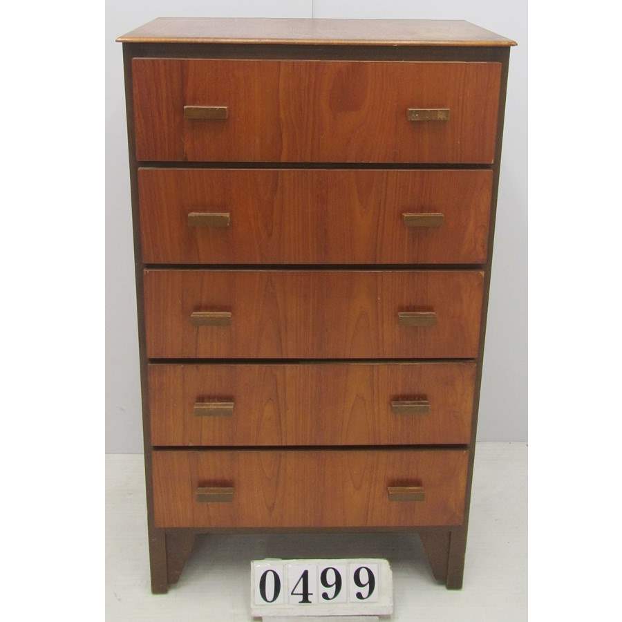 A0499  Retro chest of drawers to restore.