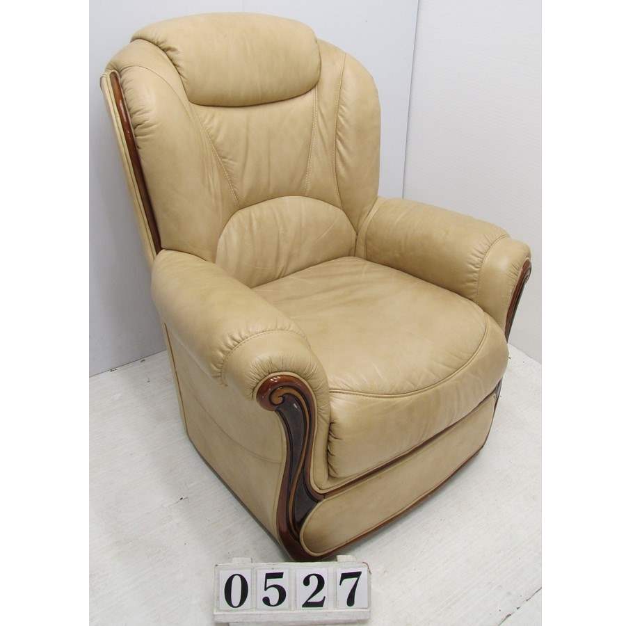 Nice leather armchair.