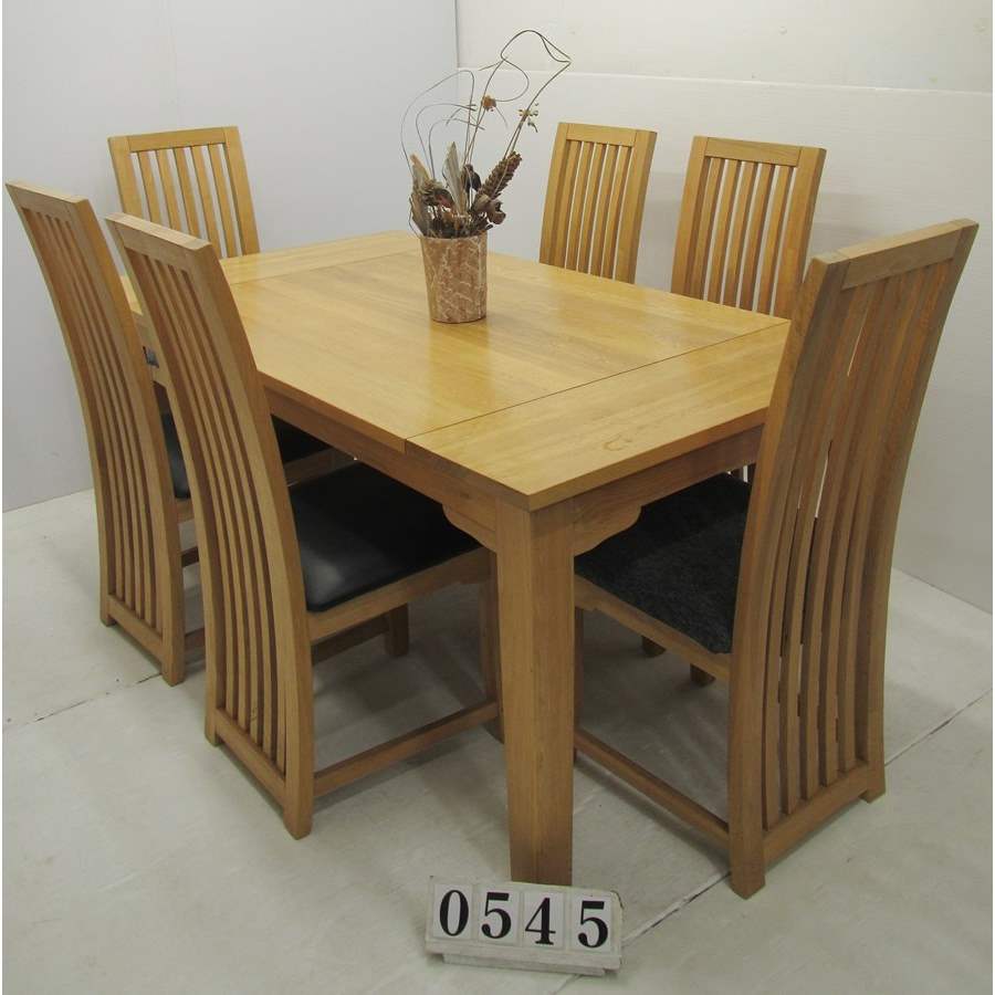 Large table and 6 chairs.