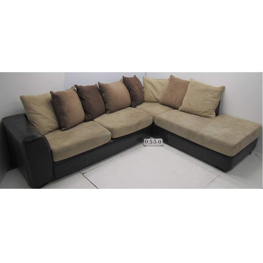 Large corner sofa.