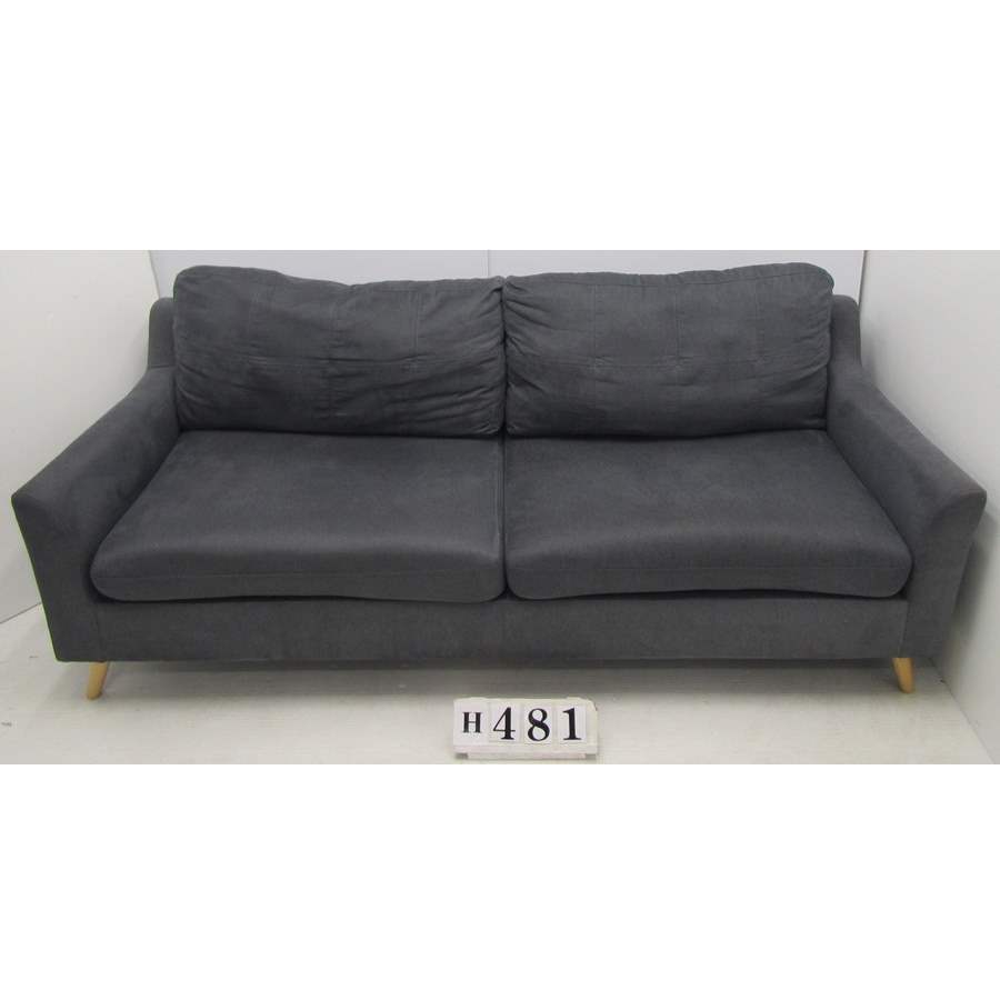 Grey sofa.