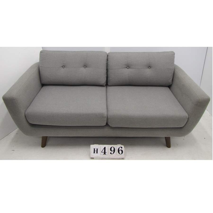 AH496  Small grey sofa.
