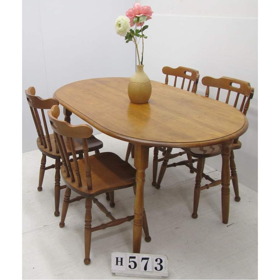 AH573  Table and 4 chairs.