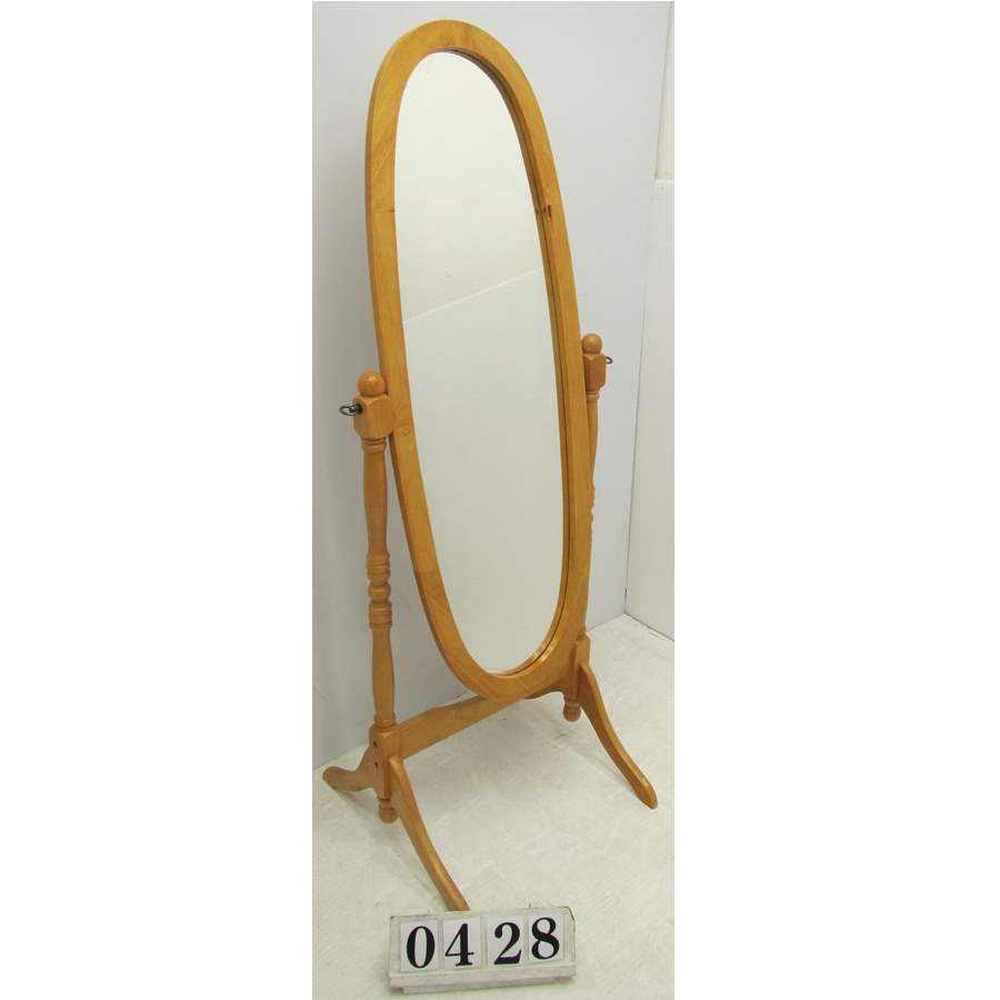 A0428  Free standing mirror.