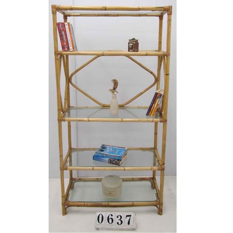 Cane shelving unit.