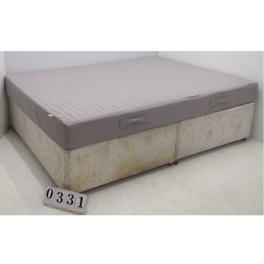 Aw0331  Budget double 4ft6 bed and mattress.