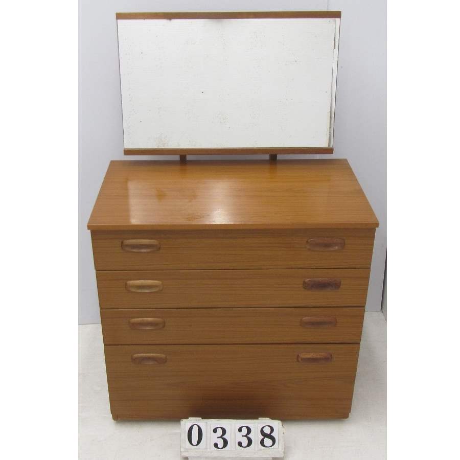 A0338  Retro chest of drawers with mirror to replace.