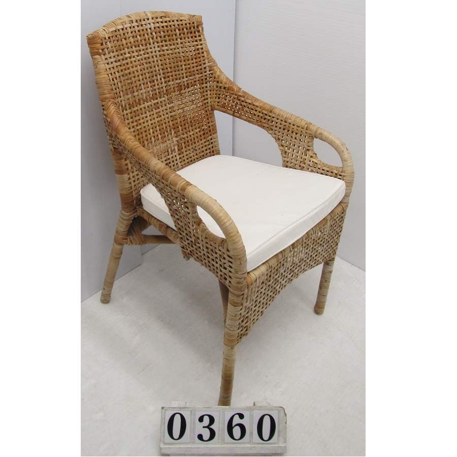 Nice wicker armchair.